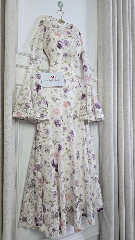 فستان سهره دانتيل مشجر فاخر من Miar Fashion