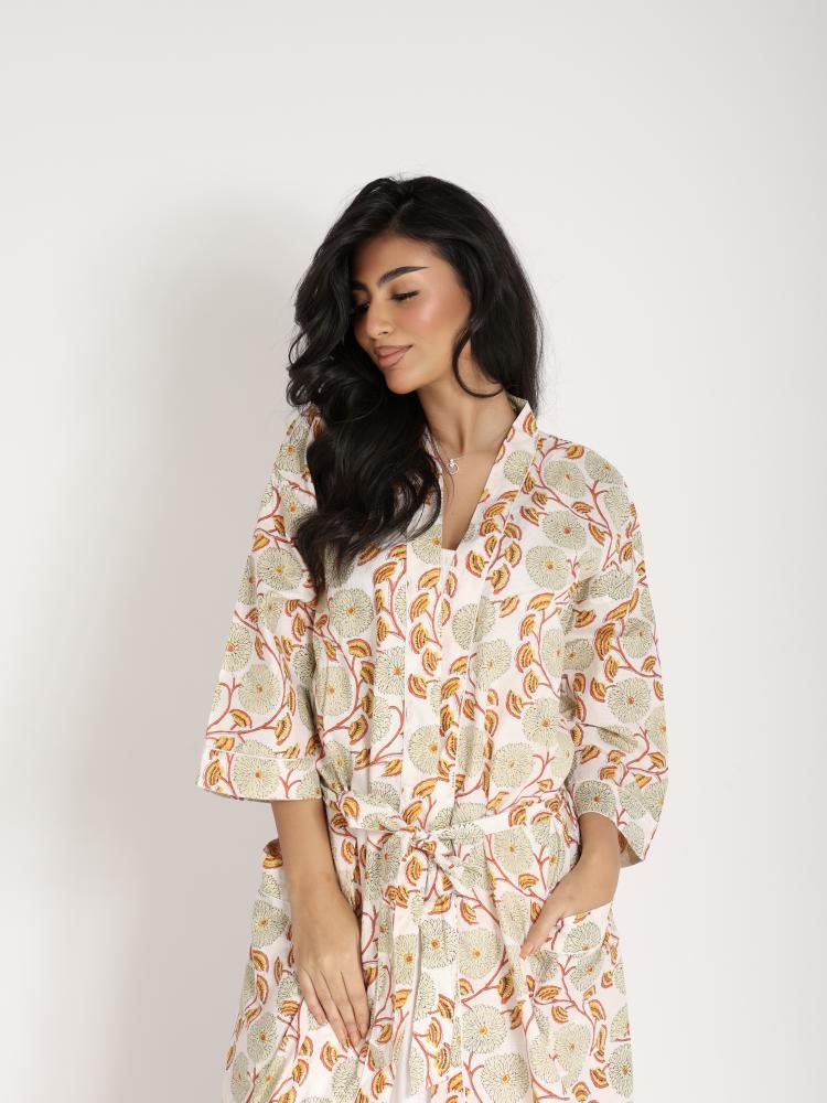 Sunflower Garden - Cotton Robe