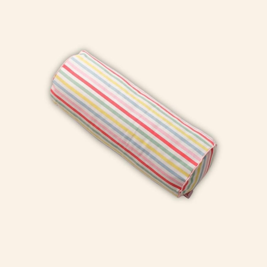Colorful Striped Cylinder - مخدة اسطوانية