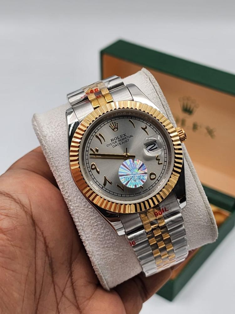 Men's Rolex watch with Arabic numerals