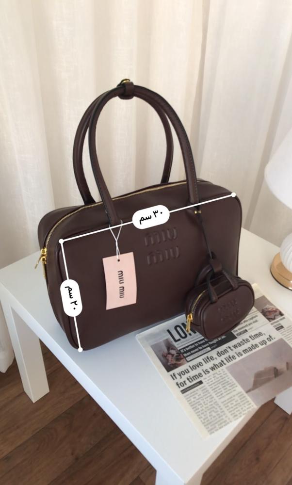Miumiu bags with the comment, decorative
