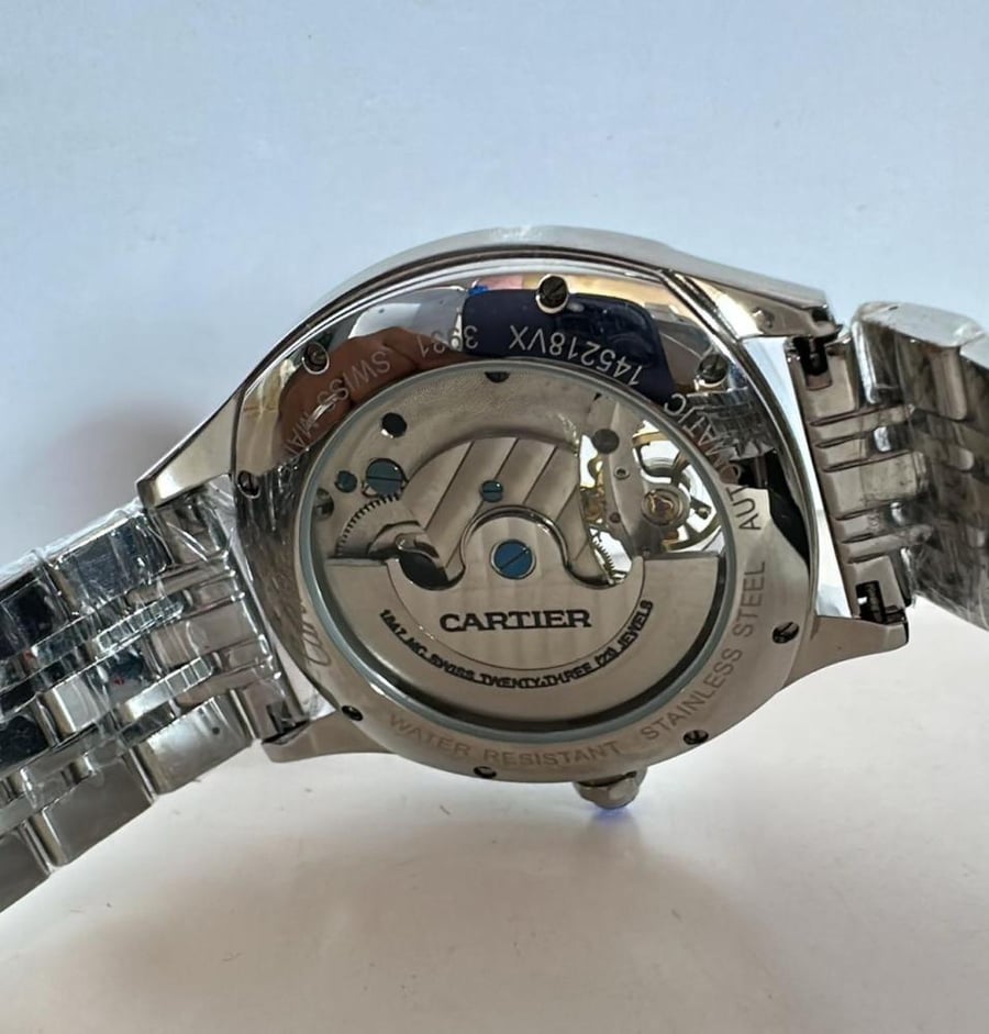 Cartier men's automatic watch, rose gold