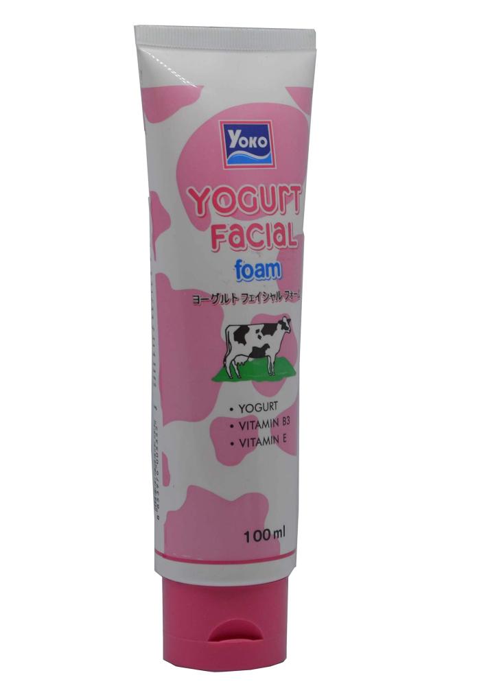 Yuko Face Foam Cream with Yogurt for nourishing the skin and moisturizing 100 ml
