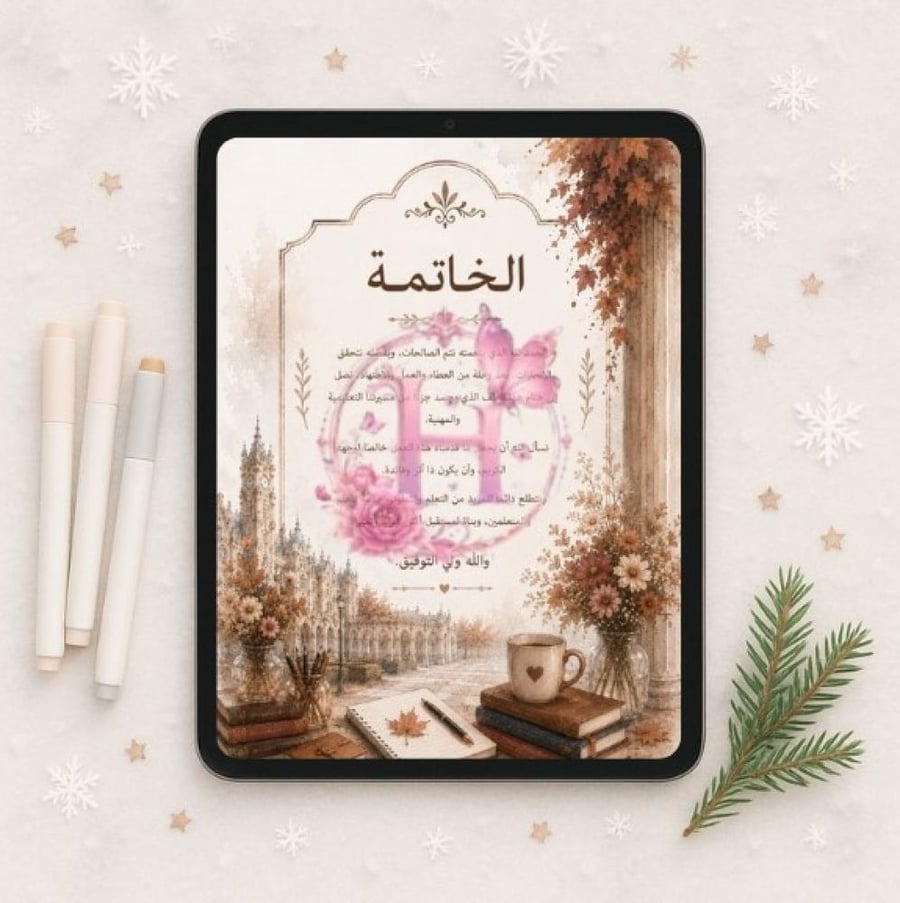 ملف انجاز معلمة  pdf