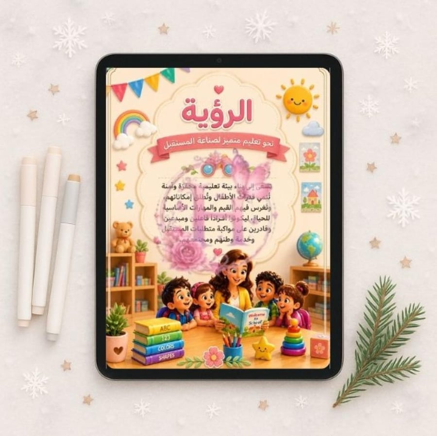 ملف انجاز معلمة رياض أطفال pdf