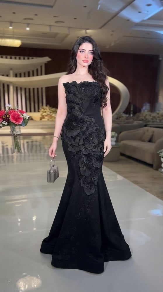 فستان سهرة اسود