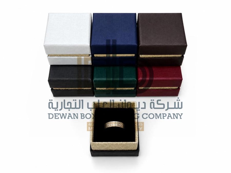 علب خواتم ورقيه ساده -48 حبه