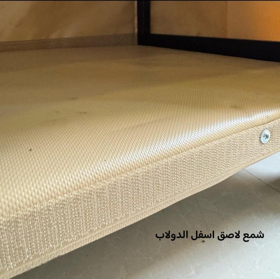 دولاب الارفف المتنقل رصاصي كبير  قماش  كوري PVC