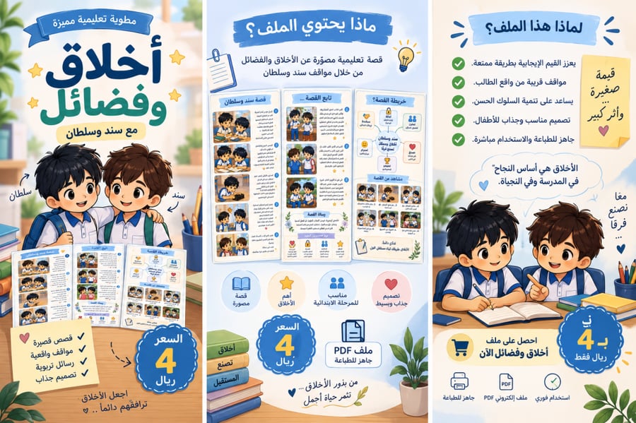 اخلاق وفضائل - ازرق pdf