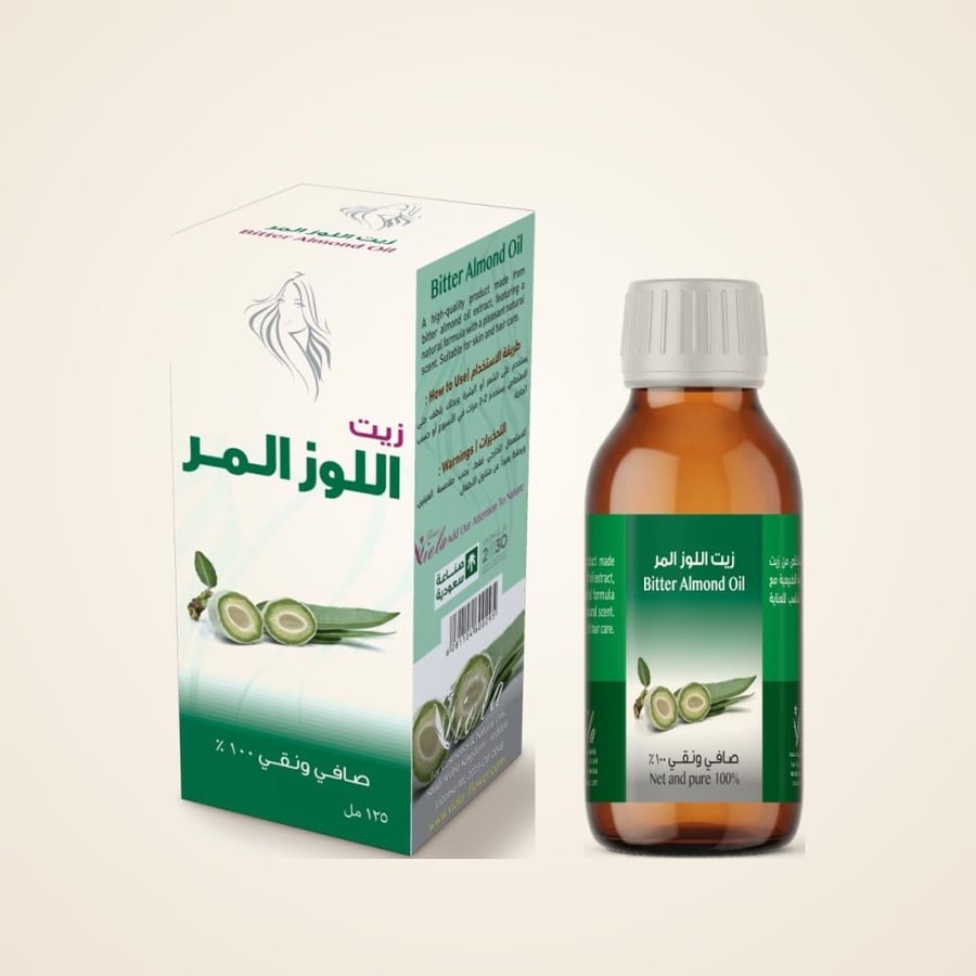 زيت اللوز المر الطبيعي 125 مل