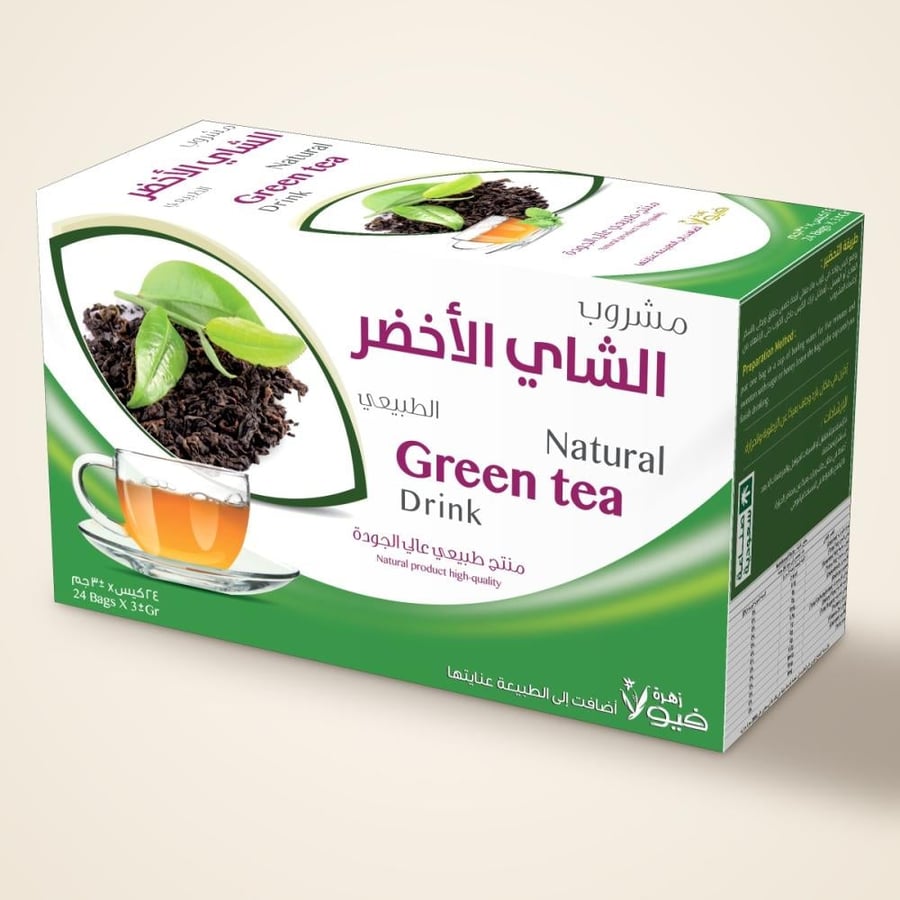 Natural green tea drink
