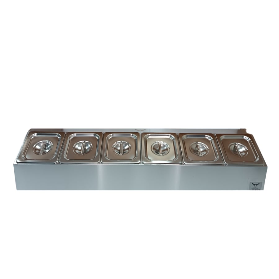 علب بهارات استيل 6 خانات