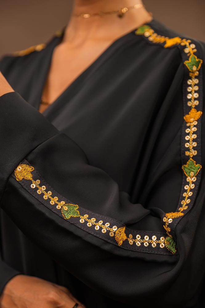 Floral Line (Olive green and Yellow)