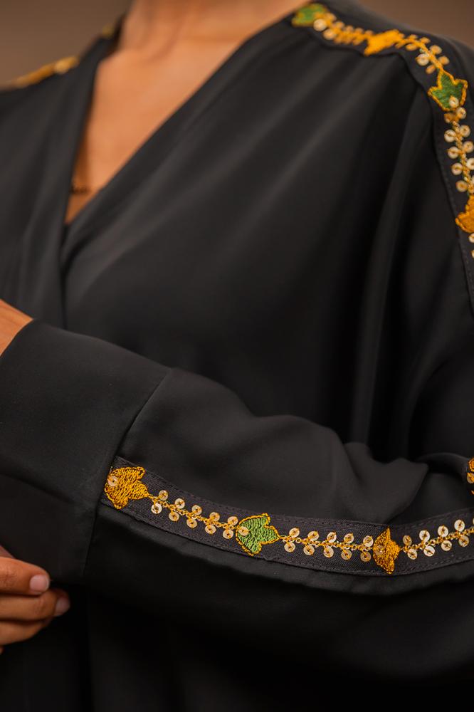 Floral Line (Olive green and Yellow)