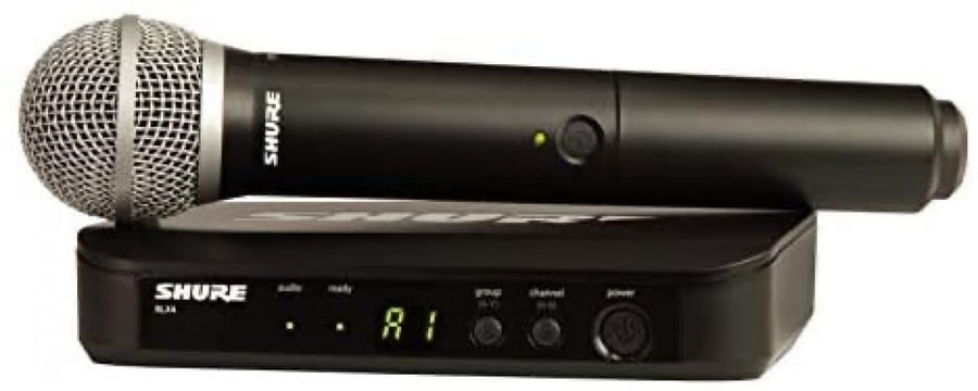 مكرفون Mic shure wireless BLX24/PG58 تأجير