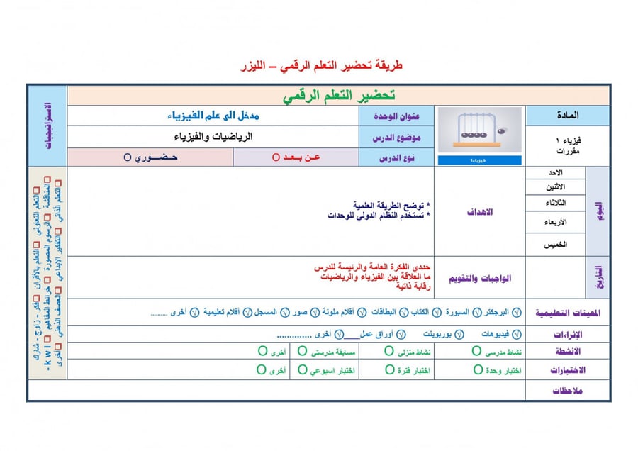حل كتاب فيزياء 1 مقررات