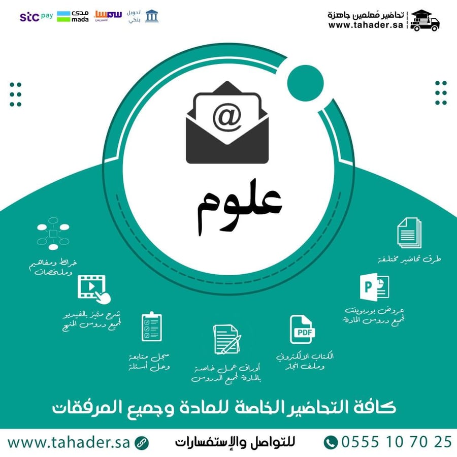 تحضير مادة علوم ثاني ابتدائي الفصل الدراسي الثاني