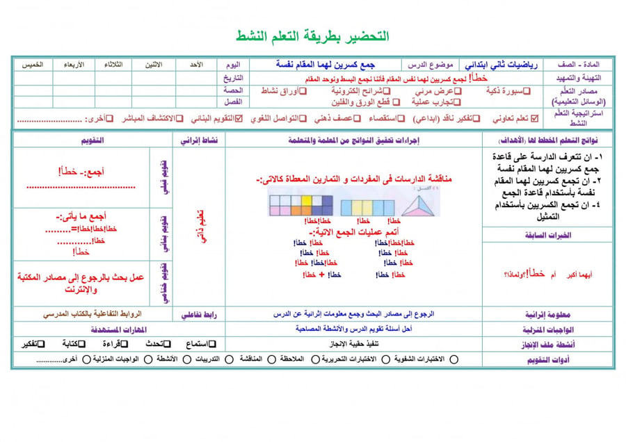 تحضير رياضيات ثاني كبيرات الفصل الثالث