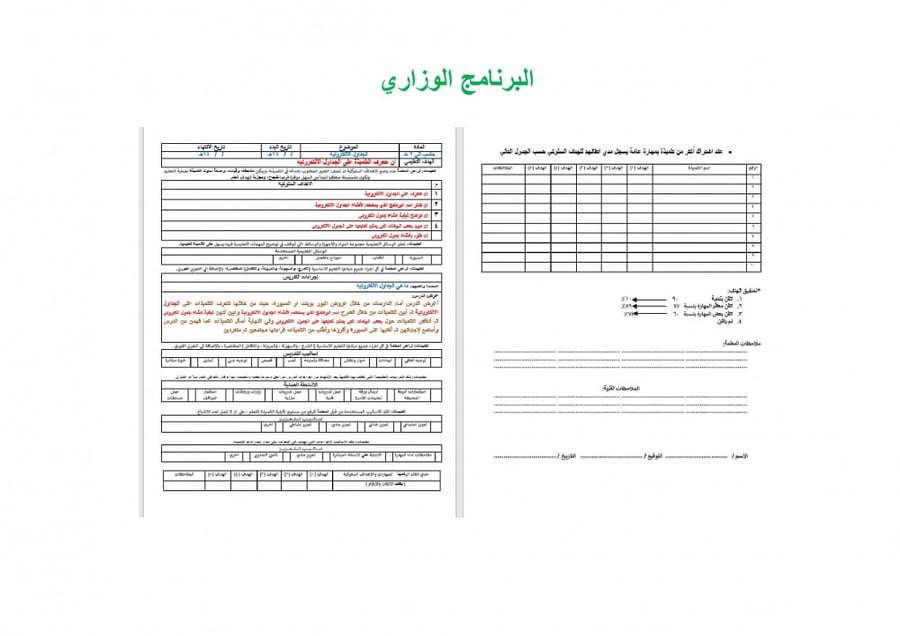 تحضير مهارات رقمية ثاني ثانوي الفصل الثالث تربية فكرية