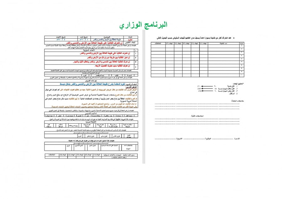 تحضير علوم ثالث متوسط الفصل الثالث تربية فكرية