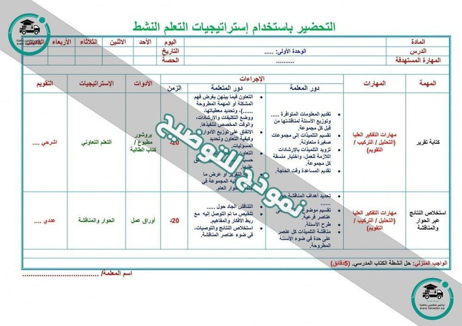 تحضير مادة علوم ثاني ابتدائي الفصل الدراسي الثاني