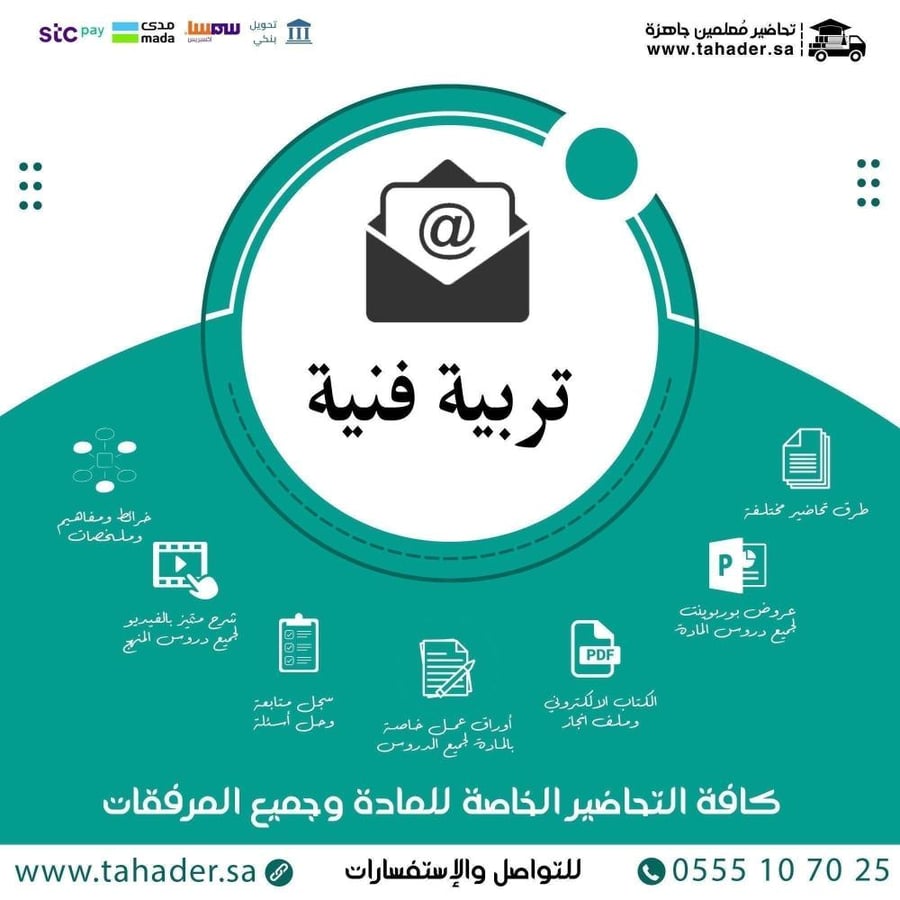تحضير مادة تربية فنية ثاني ثانوي الفصل الدراسي الثاني تربيه فكرية