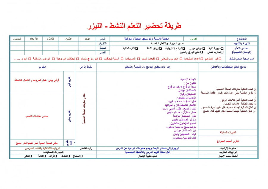 مادة كفايات لغوية 1 مقررات