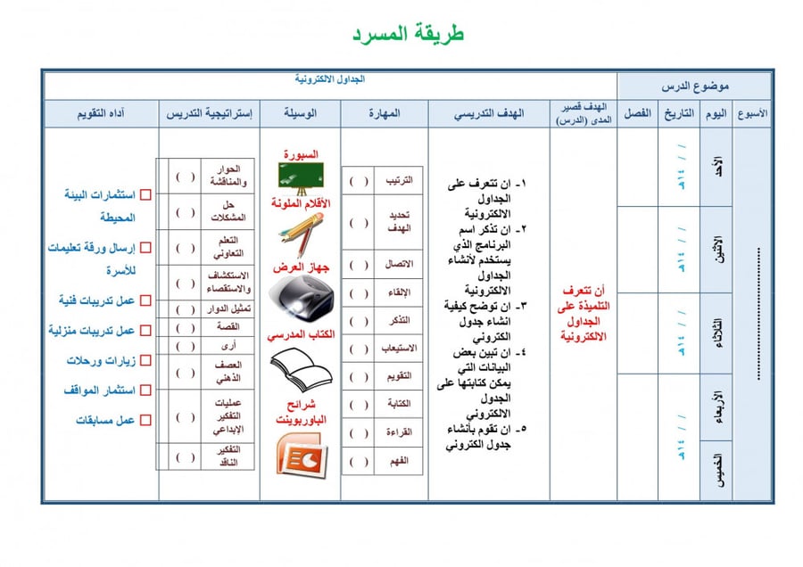 تحضير مهارات رقمية ثاني ثانوي الفصل الثالث تربية فكرية