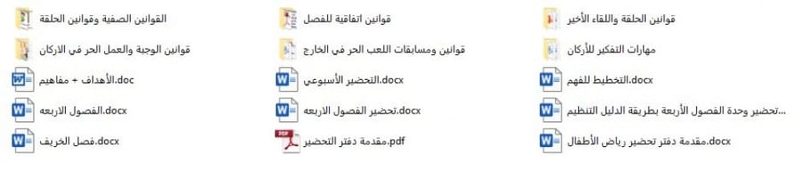 تحضير وحدة الفصول الاربعه رياض الأطفال