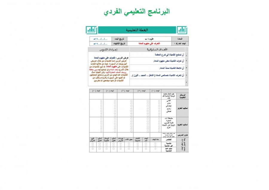 تحضير علوم رابع ابتدائي الفصل الثالث تربية فكرية