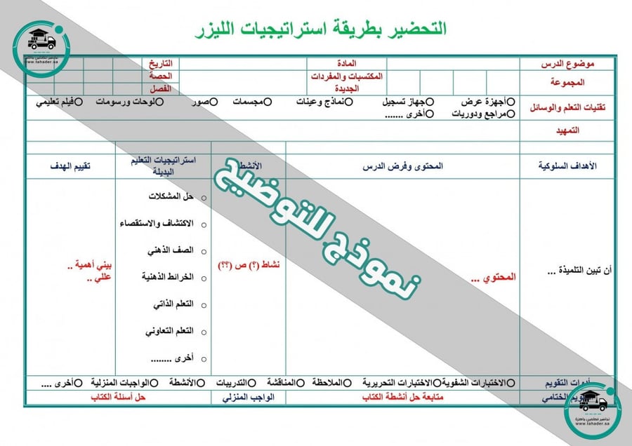 تحضير مادة لغتي اول ابتدائي الفصل الدراسي الثاني