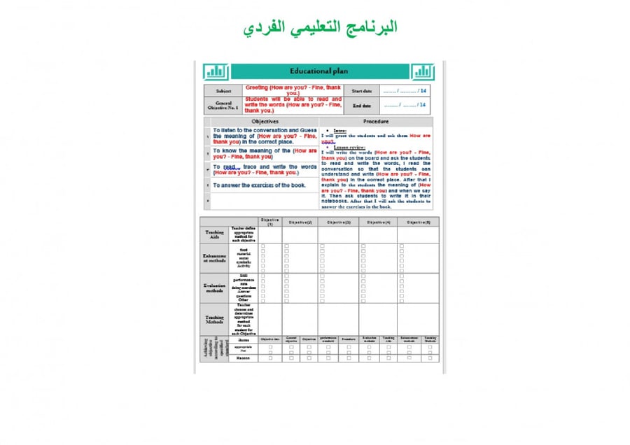 تحضير انجليزي اول ثانوي الفصل الثالث تربية فكرية