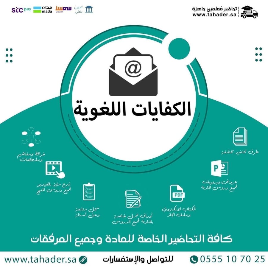 اثراءات مادة الكفايات اللغوية ٢-١ ثاني ثانوي مسارات الفصل الثاني