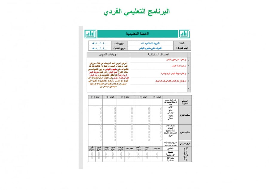 تحضير دراسات إسلامية ثاني ثانوي الفصل الثالث تربية فكرية