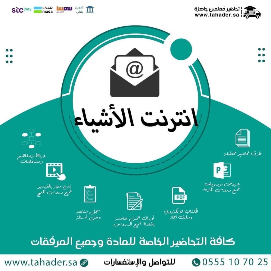 أوراق عمل مادة انترنت الأشياء ثاني ثانوي مسارات الفصل الدراسي الثاني