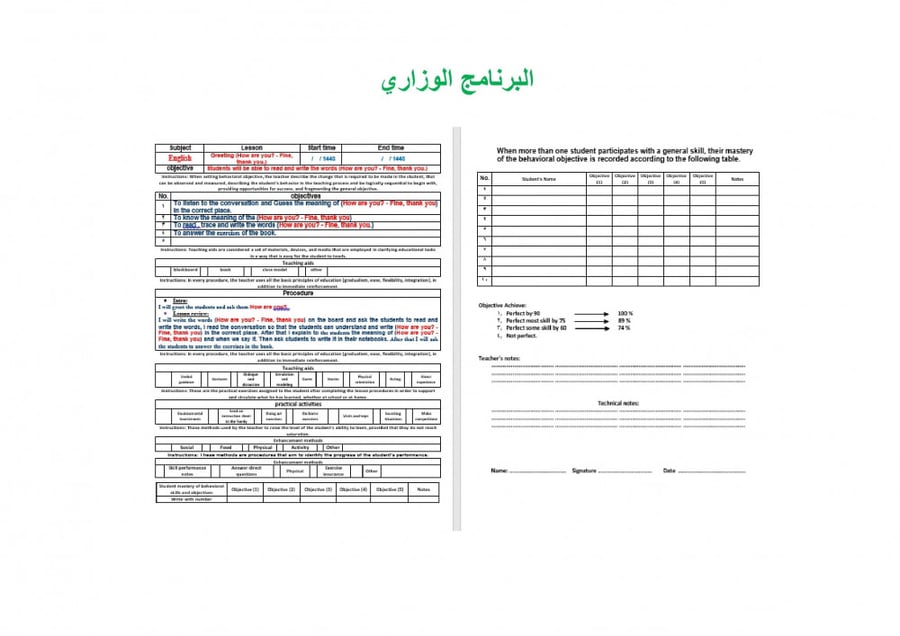 تحضير انجليزي ثاني ثانوي الفصل الثالث تربية فكرية