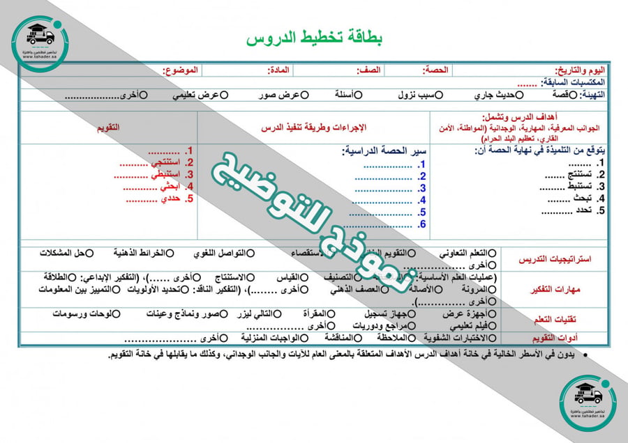 توزيع مادة القرآن الصف الأول الإبتدائي الفصل الدراسي الأول