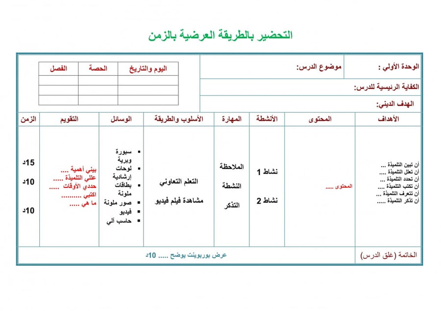 تحضير المهارات الحياتية والتربية الاسرية أول ابتدائى الفصل الأول