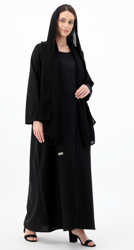 عباية جميلة ياقة وأزرار