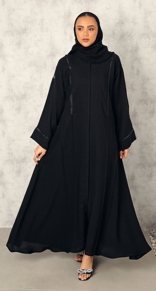 عباية كلوش شك أسود