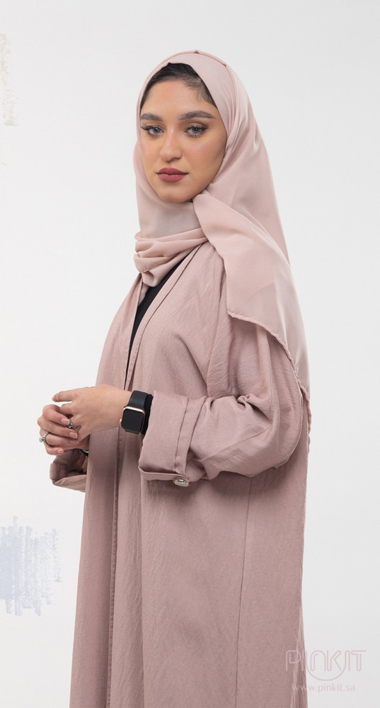 عباية عملية وردية