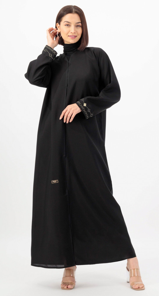 عباية طقطق تطريز سوارة كلوفر