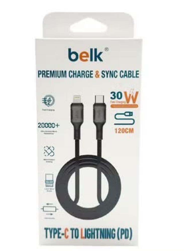 كيبل بيلك تايب سي لاينتج 30 واط  PD 120 CM BL-S4