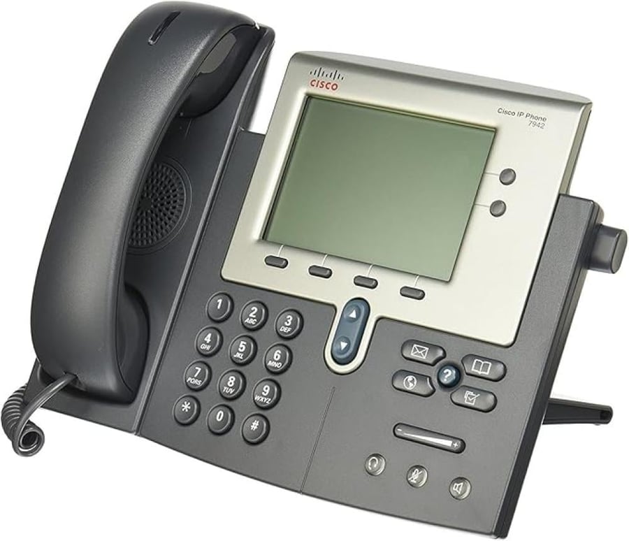 هاتف  مكتبي سلكي  CISCO CP-7941G  يدعم بروتكول الانترنيت لاتصالات الاعمال