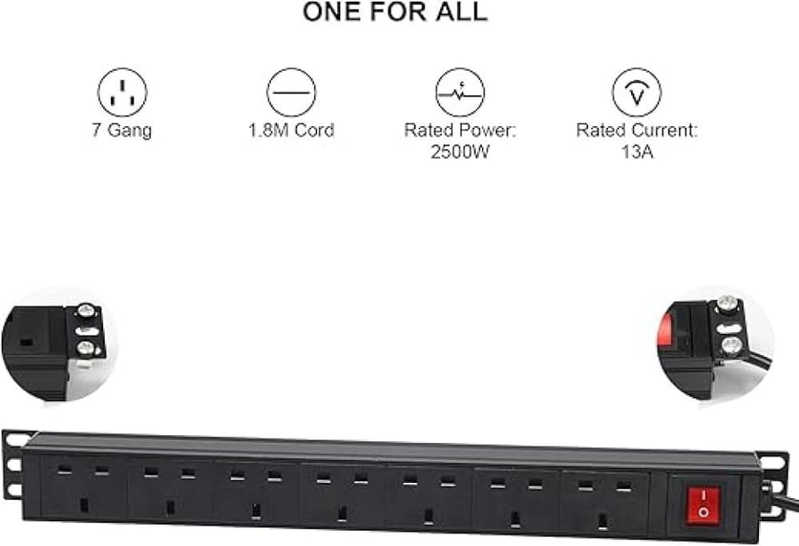 Extension cable 6 / PDU 6PORT PDU socket for cabinet 1.5m