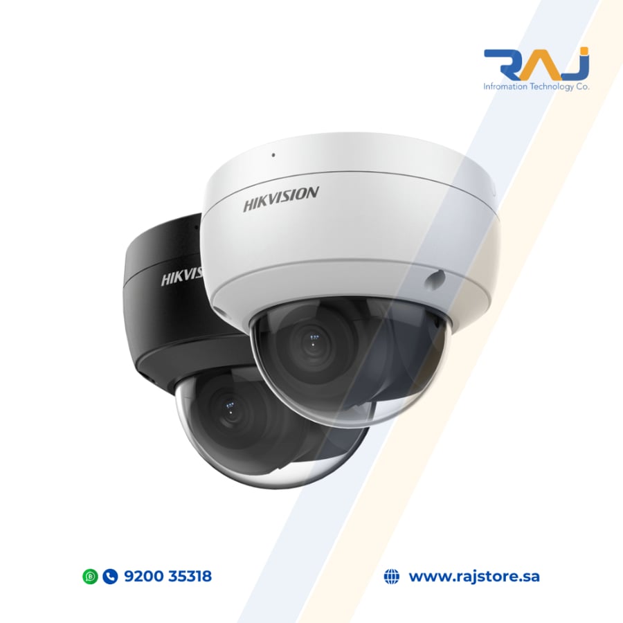 كاميرا IP قبة DS-2CD2143G2-IU زجاج معدني, 4 ميجابكسل من HIKVISION مع ميكروفون مدمج