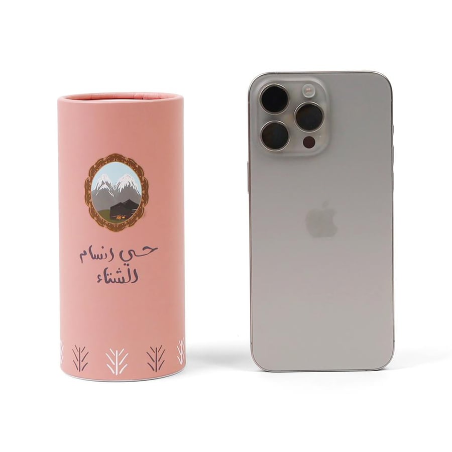 علب مناديل شتوية لون وردي