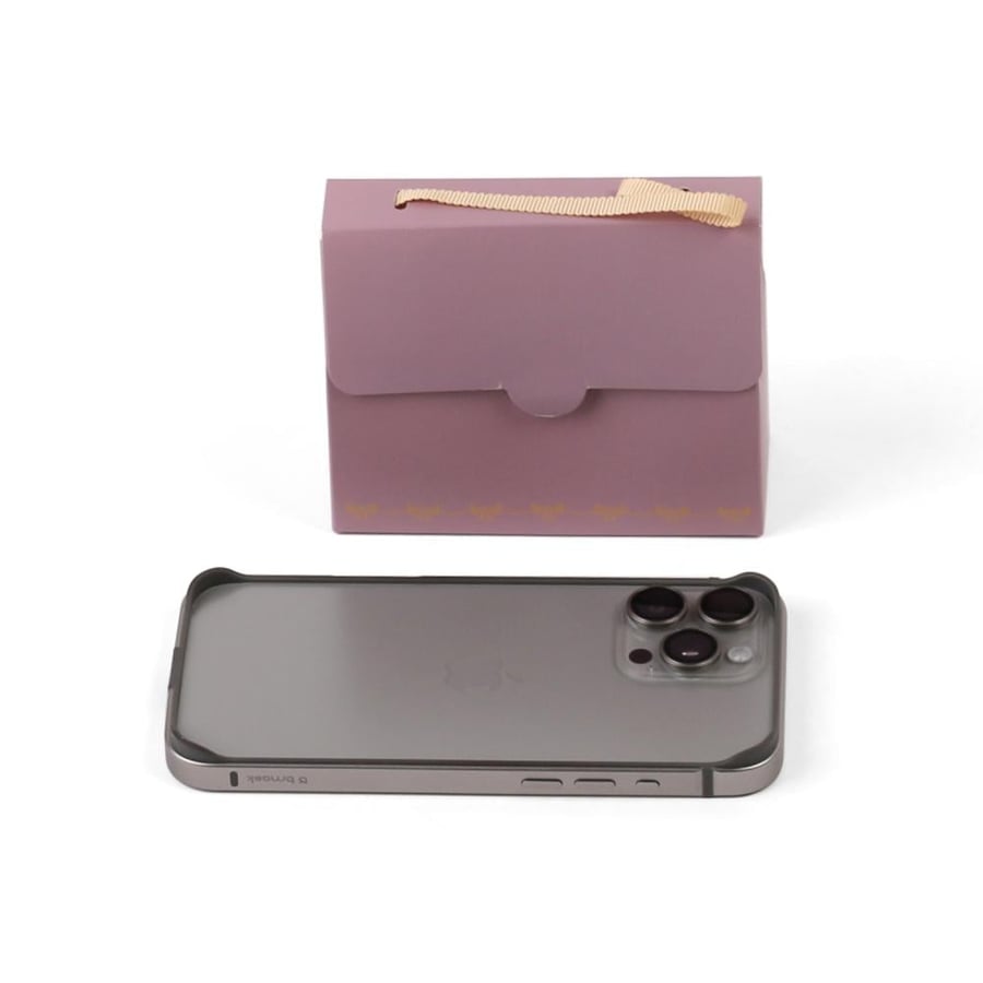 Purple Distribution Bag with Beige Top Handle - (12) Pieces | 12*5*9.5 cm