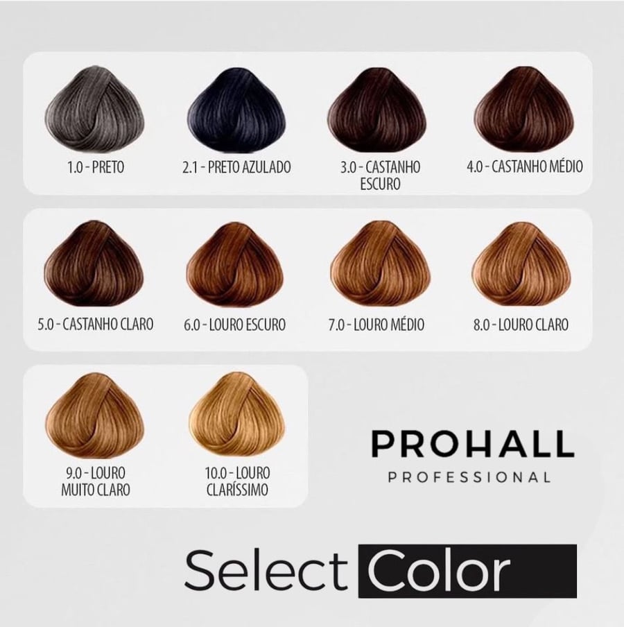 صبغة الشعر  Select Color Prohall البرازيليه لون أشقر رمادي متوسط رقم 7.1 حجم 50 مل