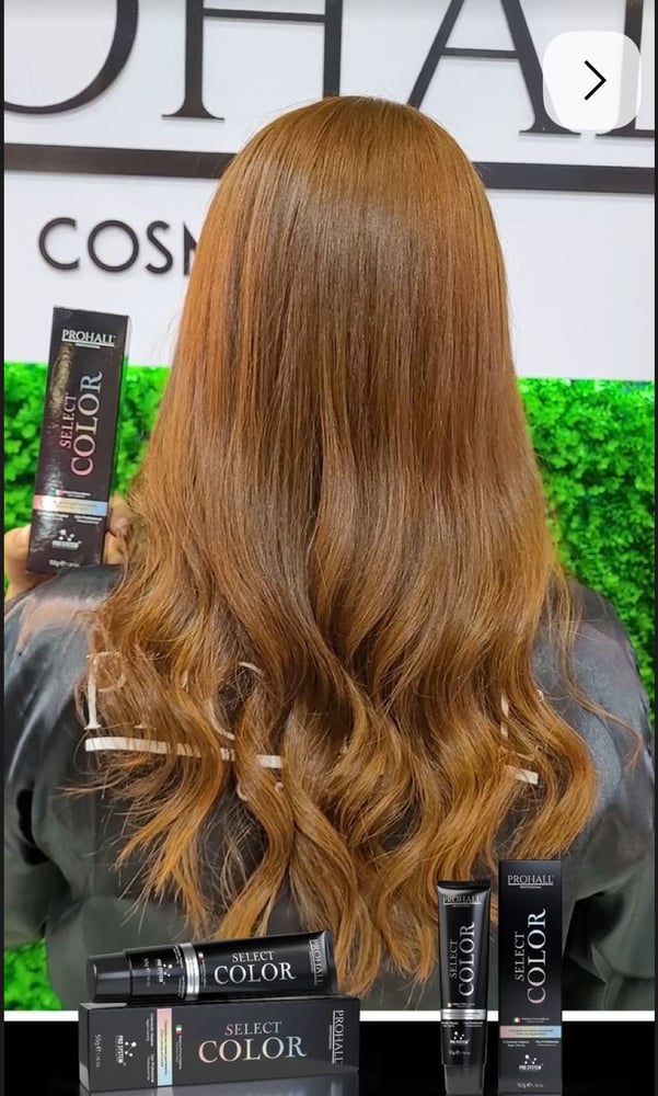 صبغة الشعر Select Color Prohall البرازيليه لونِ أشقر بني ناعم فاتح جدا رقم 9.07 حجم 50 مل